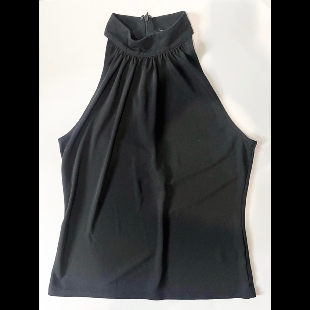 Michael Kors Sleeveless Top Size Large color Black, like new!